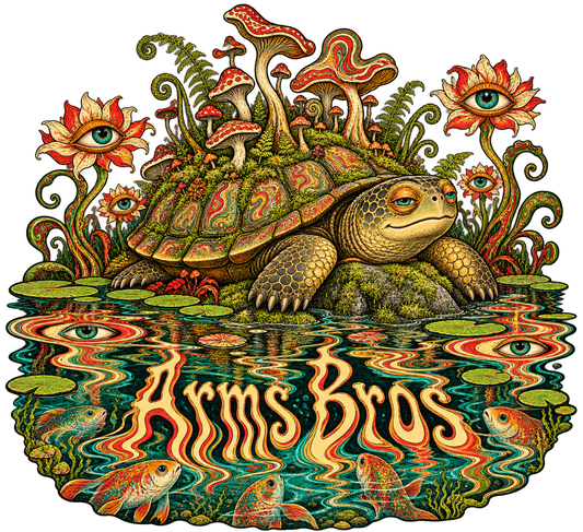 Psychedelic Turtle Tee - original artwork