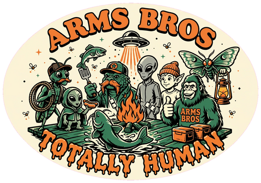 Totally Human Campfire - original artwork