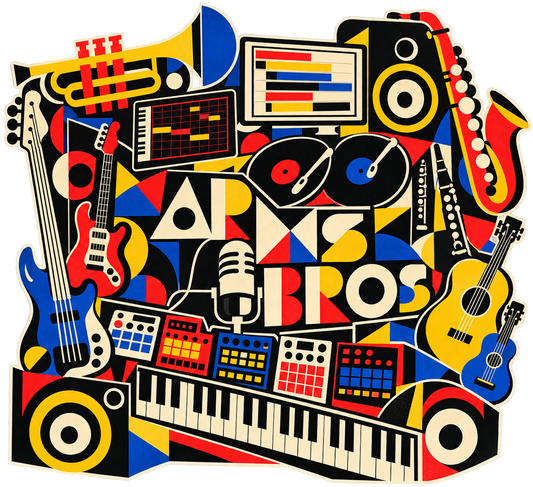 Arms Bros Bauhaus Music Collage artwork