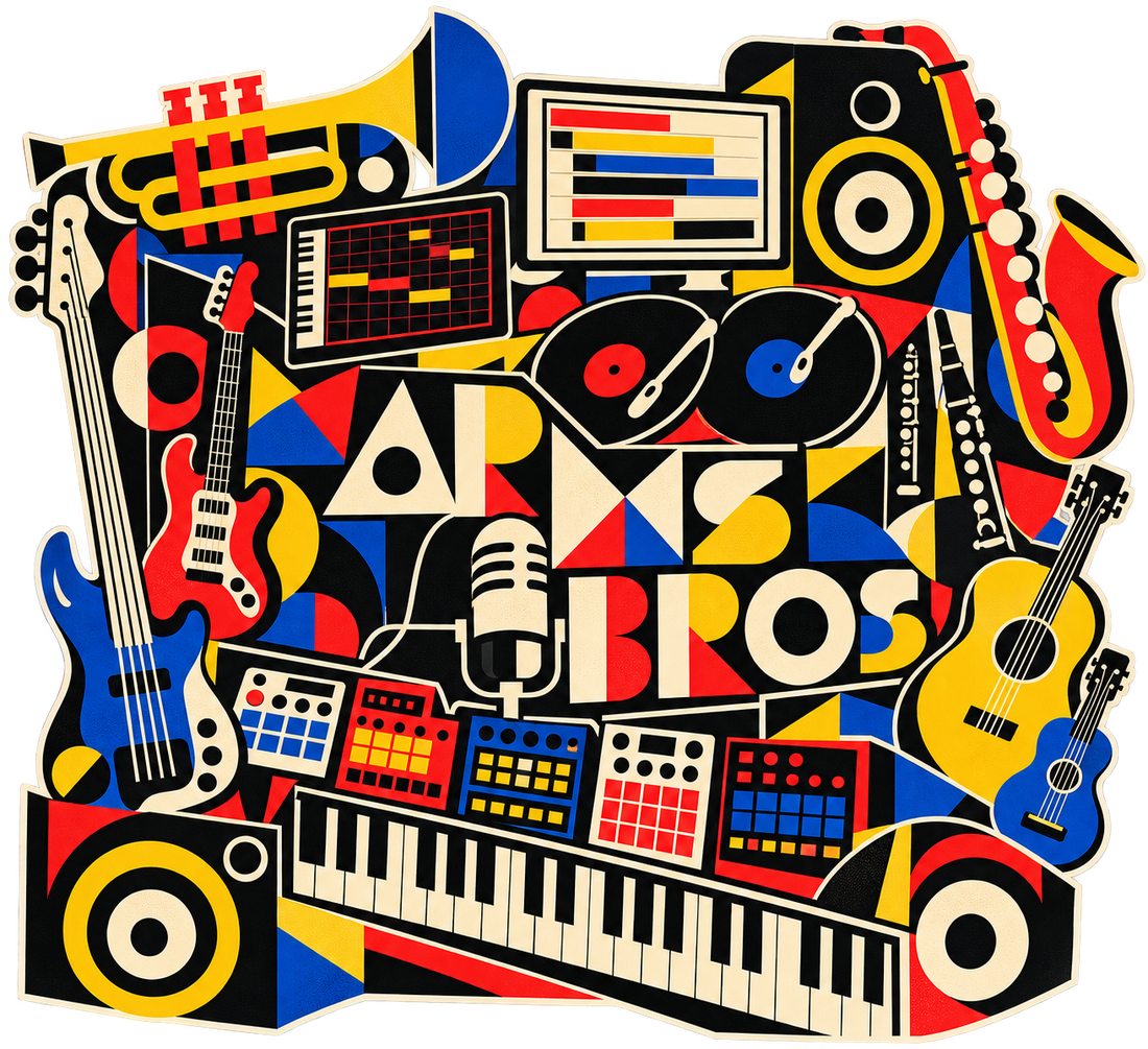 Arms Bros Bauhaus Music Collage artwork