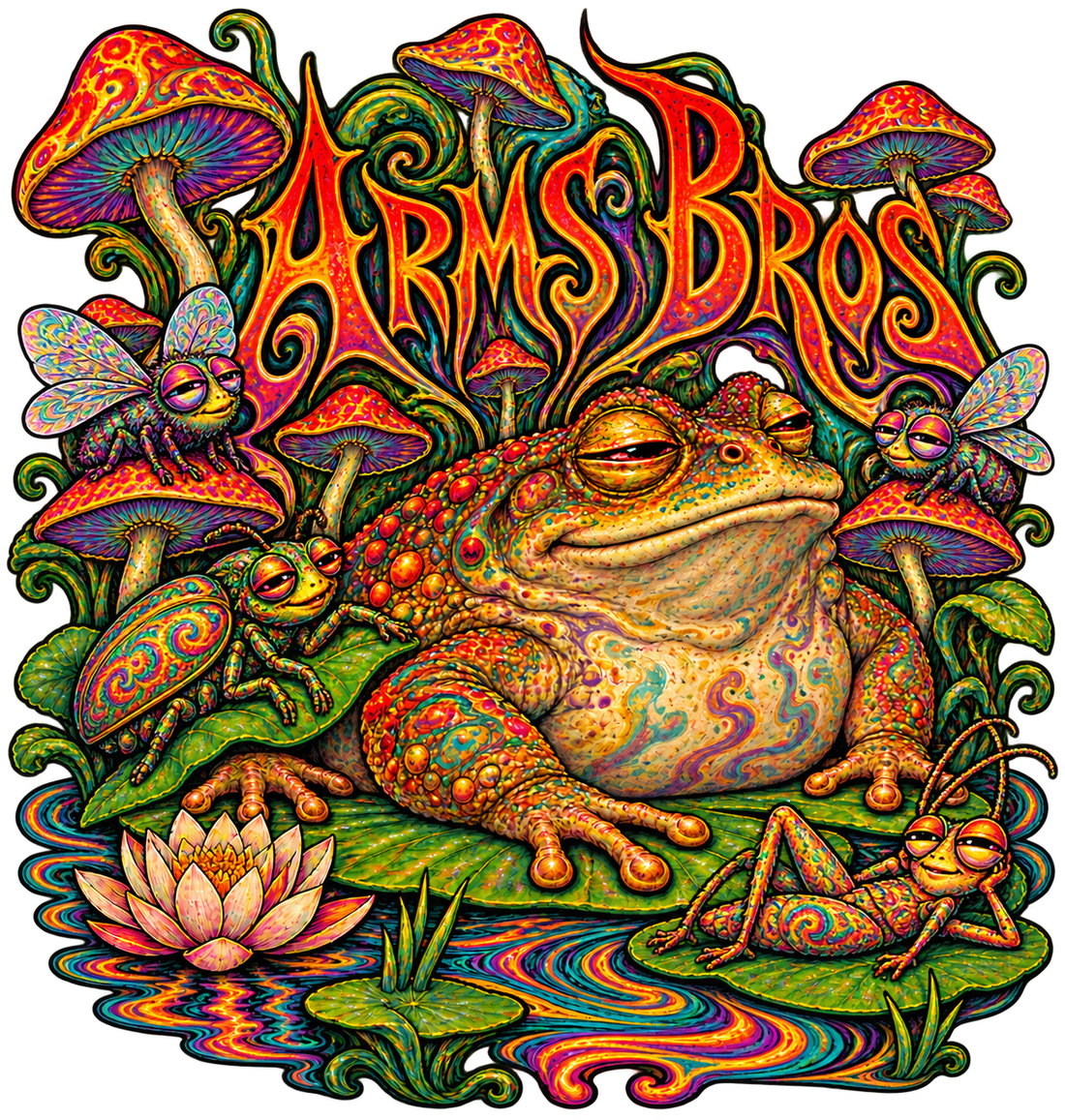 Psychedelic Toad Tee artwork