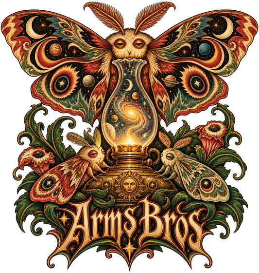 Psychedelic Moth Tee artwork