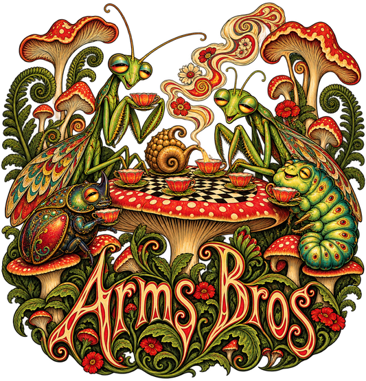 Psychedelic Tea Party Tee artwork