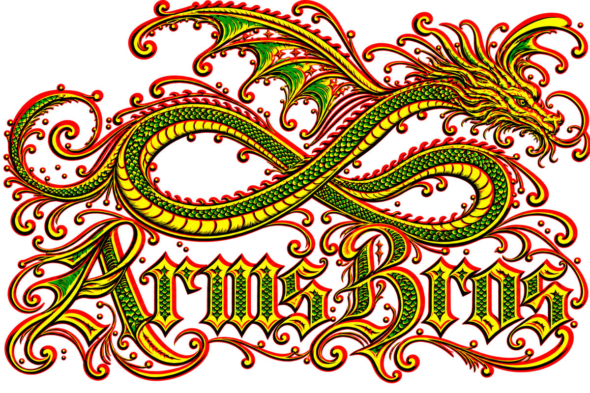 Rasta Infinity Dragon Tee - original artwork