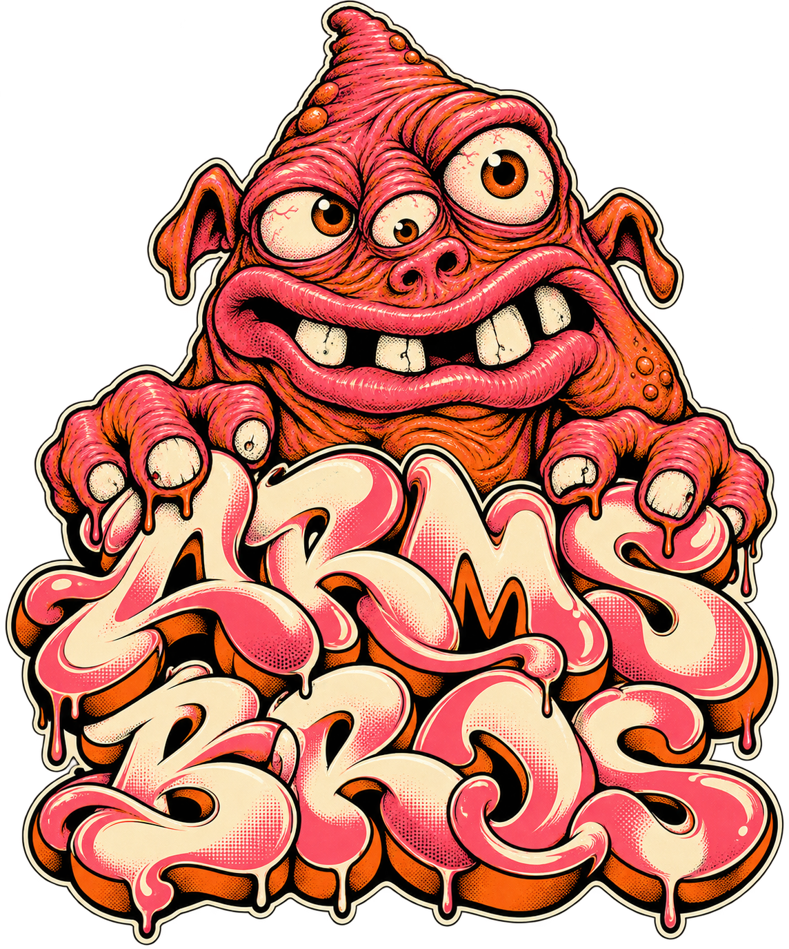 Arms Bros Goblin Monster Graffiti - original artwork