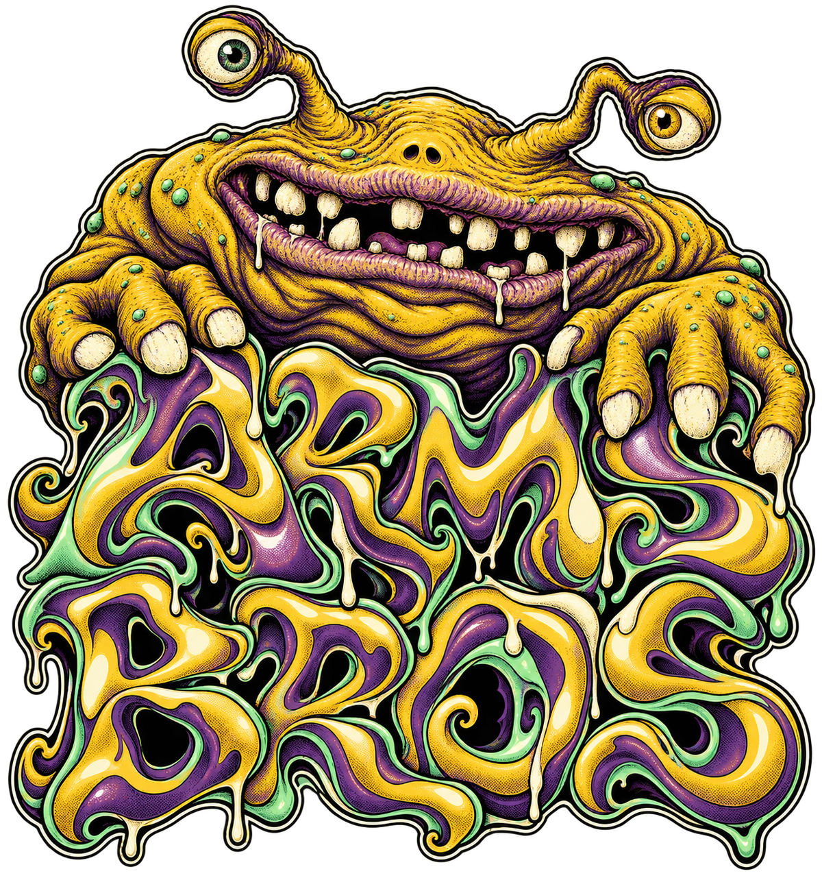 Arms Bros Slime Monster Graffiti - original artwork
