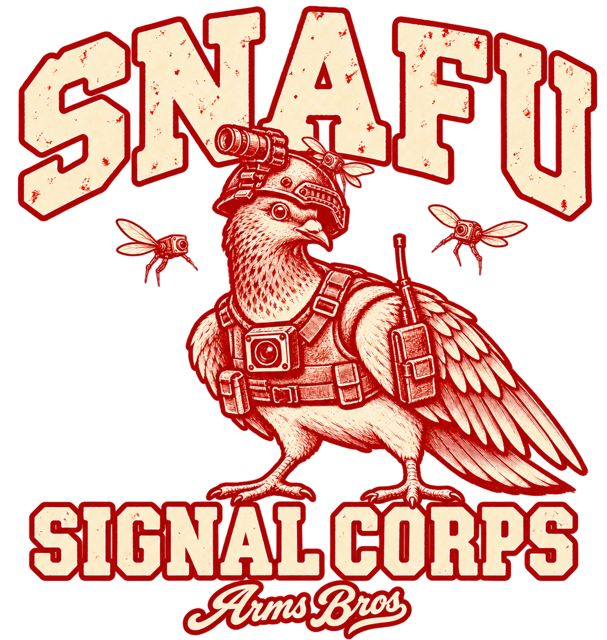 SNAFU Signal Corps Tee - original artwork