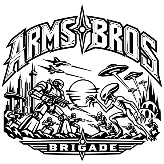 Robot Alien Showdown Tee