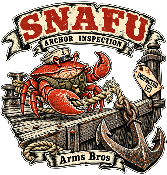 SNAFU Anchor Inspection Tee - original artwork