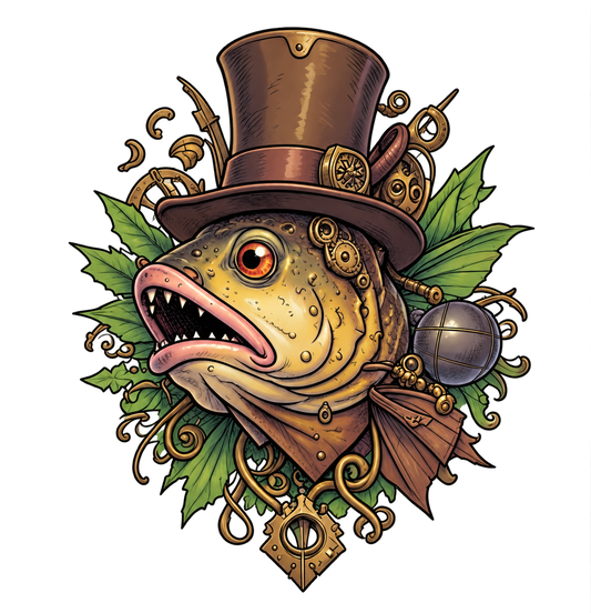 Dapper Steampunk Trout Tee