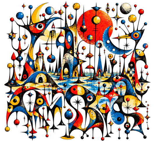 Cosmic Carnival Abstract Tee