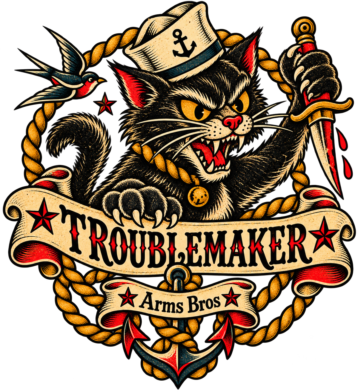 Troublemaker Cat Tee