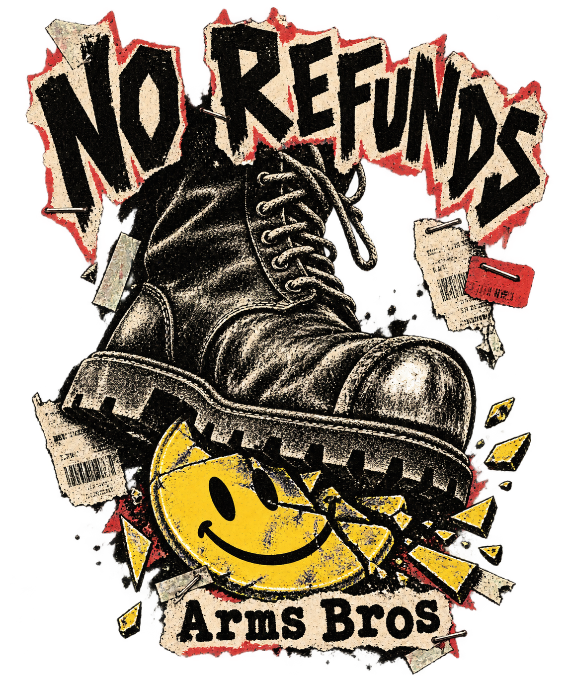 No Refunds - original artwork