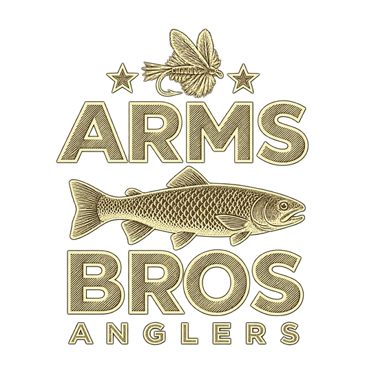 Arms Bros Anglers gold emblem artwork