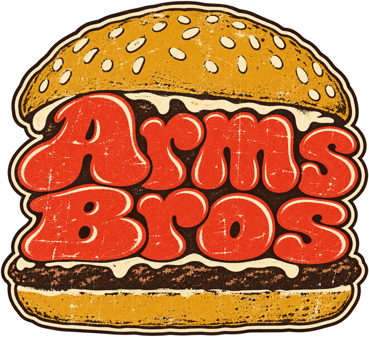 Arms Bros Burger — clean artwork