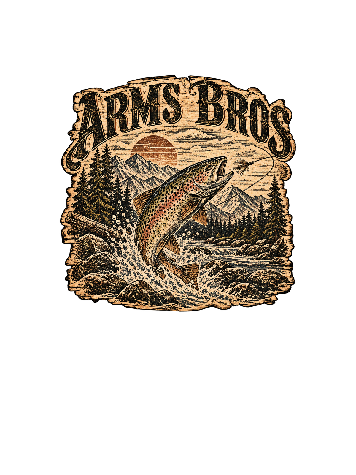Fly Fisherman Dual Print Tee